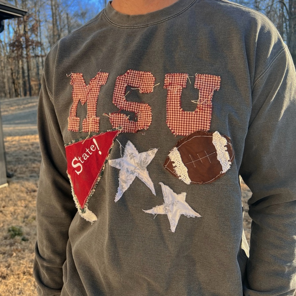 Mississippi State Patchwork Sweatshirt - image 1